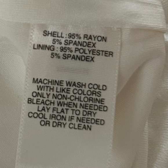 White House Black Market Sleeveless Cream Blouse - Picture 5 of 5